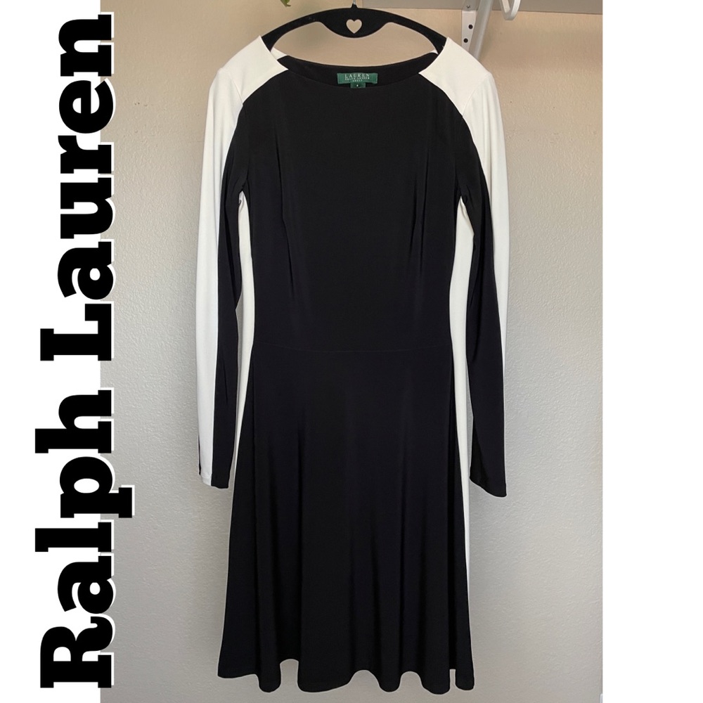 Lauren Ralph Lauren Long sleeve fit Midi Dress